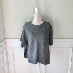 Sugar Lips Gray Knit Slit Side Sweater S